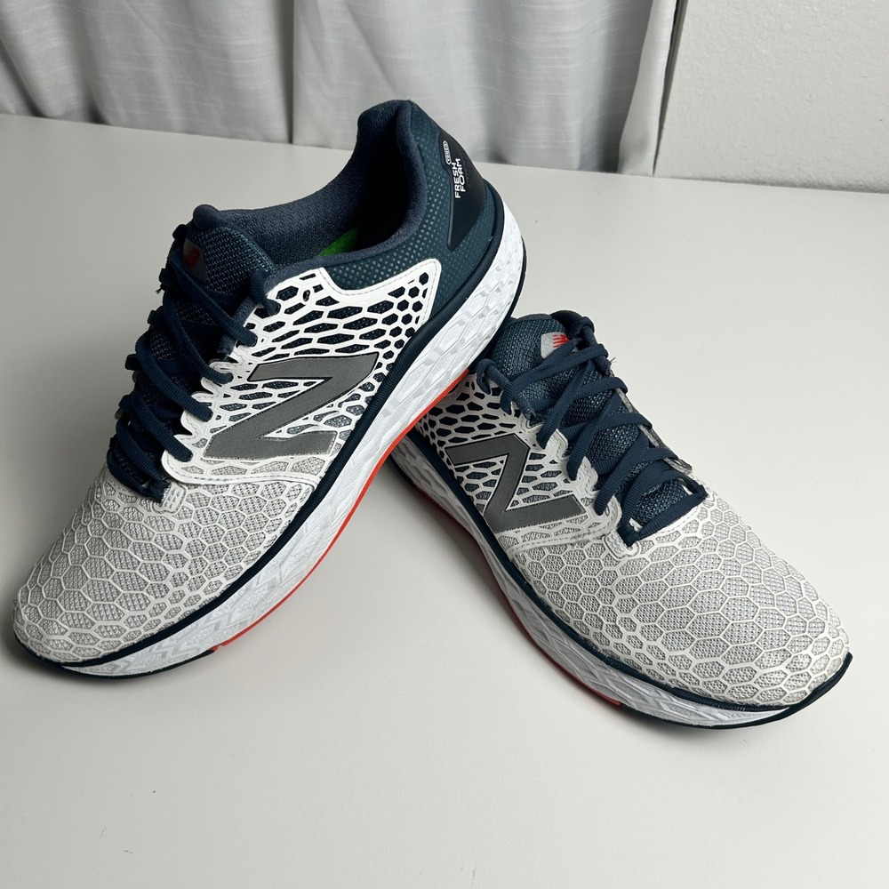 New Balance Fresh Foam Vongo v3 Mens Running Shoes White Blue MVNGOWP3 Size 12